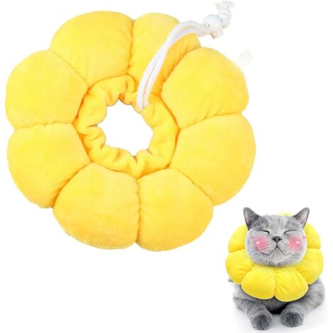 Collar antilamidos para gatos, collar ajustable para gatos, collar suave para gatos, collar isabelino, collar para gatos y perros, función antimordeduras para restauración de mascotas, (M)