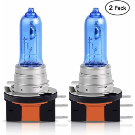 Bombillas halógenas H15 de 12 V, 15/55 W, para faros delanteros, luz blanca cálida de 5000 K, luz antiniebla, DRL, 2 unidades (1/5)
