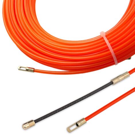 Extractor de cables eléctrico de 30 m con aguja de nailon, Φ4 mm, con 3 ...