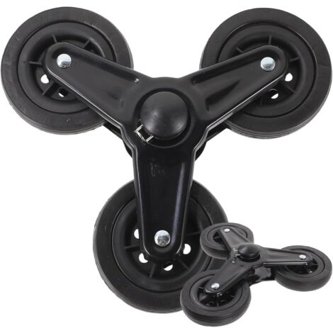 par de ruedas para carrito, ruedas resistentes para carretilla, ruedas para carrito de equipaje, ruedas resistentes para carrito de compras, cuatro ruedas, marco para subir escaleras (1/5)