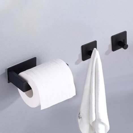 Portarrollos De Papel Higiénico Autoadhesivo, Acero Inoxidable 304, Pack De 3, Sin Taladrar