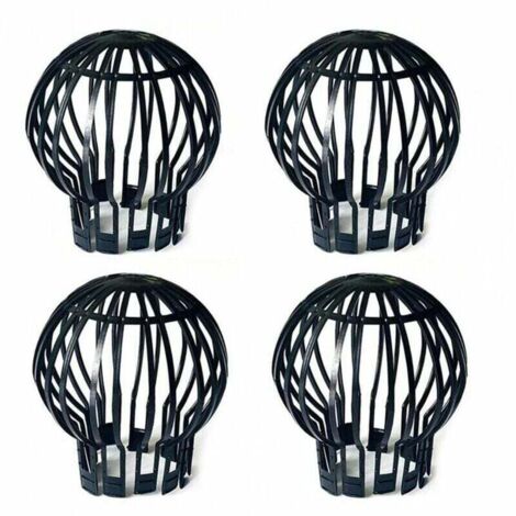 Protectores de canaletas de plástico (paquete de 4) - Evitan obstrucciones causadas por hojas, musgo, barro, lodo, bolas y otros residuos - Flex (1/5)