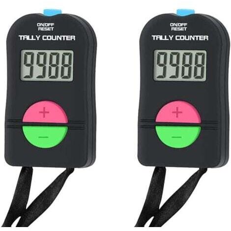 Contador digital pequeño, contador electrónico manual de suma y resta, contador manual para golf. (1/5)
