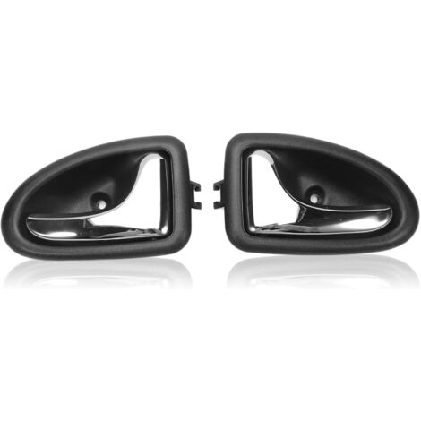 Manija de puerta para Clio 2, cubierta interior de manija de puerta, moldura interior, manija de puerta para Renault Clio 3, Trafic 2, Megane Scenic 8200915599, 8200915598 (1 par) (1/4)