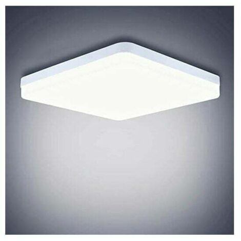Lámpara de techo LED 48W 4320Lm Fácil de instalar Lámparas de techo para dormitorios modernos Salas de estar Cocina Blanco frío 6500K Cuadrado 30 30 4cm (1/5)