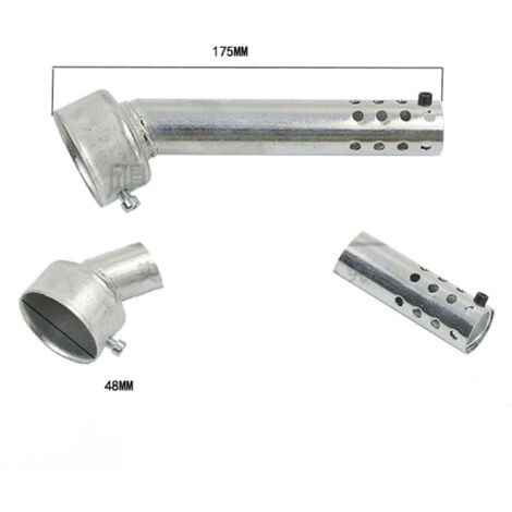 Silenciador de escape universal para motocicleta de 48 mm, ajustable, DB Killer, modificado, con núcleo de boca redonda, tubo de ajuste, Sound Killer.