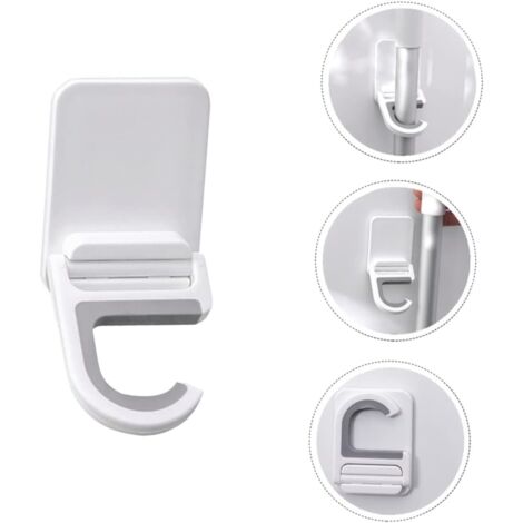 Pack 8 Ganchos Adhesivos Transparentes Para Estante Ducha - Fuertes Sin Taladro