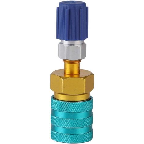 Kit de cuplare rapida R1234yf, schimbare rapida R1234YF la R134A aer conditionat inalt si jos, adaptor furtun AC, conector, albastru si rosu