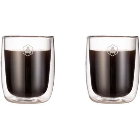 Tasses à Café Design Noir PRITOK Lot De 2 Tasses à Expresso Double Paroi 450ml - Verre Borosilicate Noir - Garde Chaud/froid - Avec Couvercle Tasses à Café Design Noir PRITOK Lot De 2 Tasses à Expresso Double Paroi 450ml - Verre Borosilicate Noir - Garde Chaud/froid - Avec Couvercle