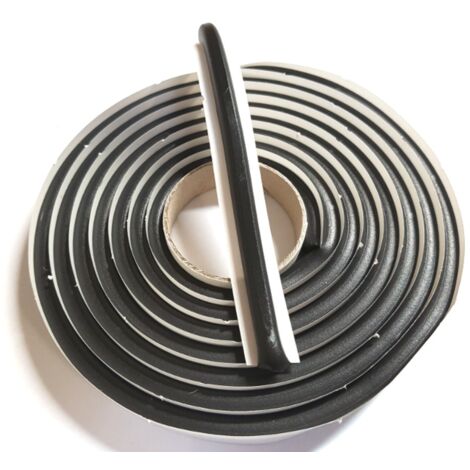 Mastic adhésif étanchéité garniture de porte 7mm/ 2.6m pour
