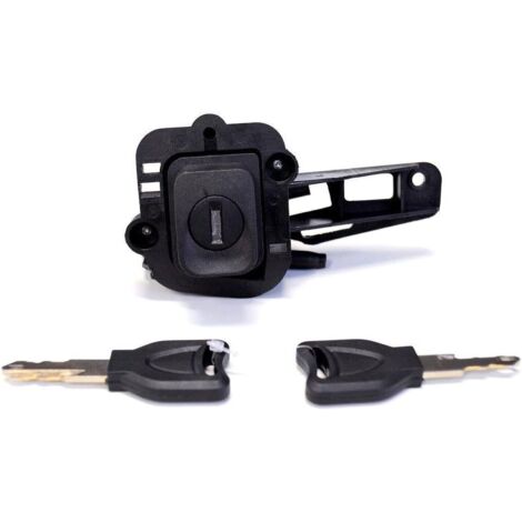 Serrure Complète de Coffre Bouton Poussoir avec Barillet et 2 (1/4)