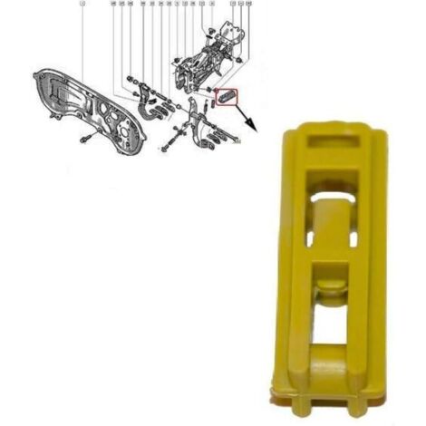 Lien - Clips reliant la pédale et le câble d'embrayage Laguna 1