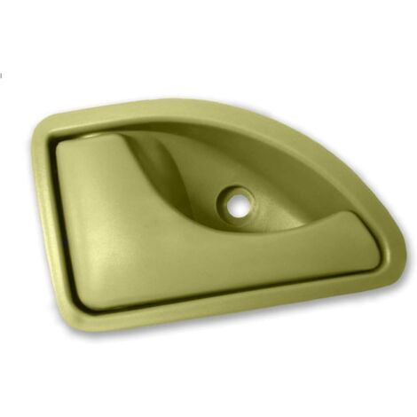 Poignée de porte interieur verte avant gauche Kangoo Twingo (1/5)