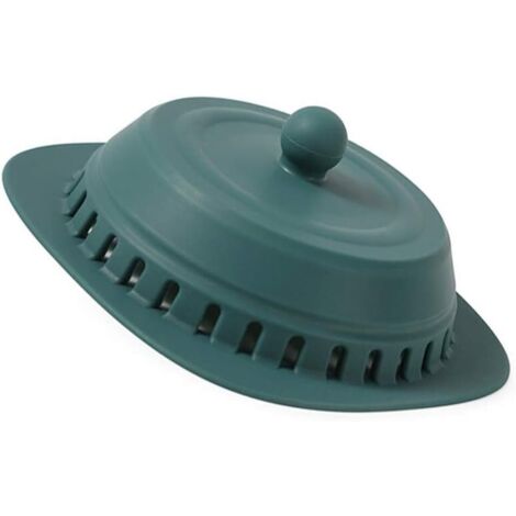 Bouchon de douche en silicone avec filtre en caoutchouc, crépine pour baignoire et lavabo, piège à cheveux pour salle de bain et cuisine. (1/5)