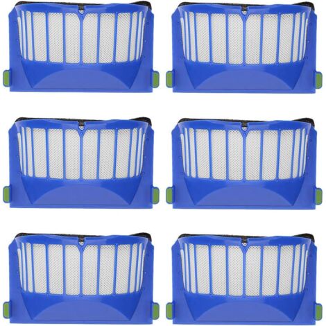 Lot de 6 filtres de rechange pour aspirateurs iRobot Roomba 600, 605, 610, 620, 630, 650 et 660 (1/5)