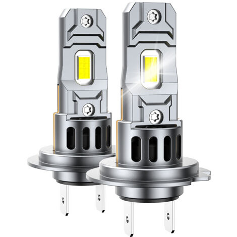 Longziming – Ampoules H7 LED 28000LM pour phares de voiture – Installation plug and play – Faisceau focalisé – Étanchéité IP67 (1/5)