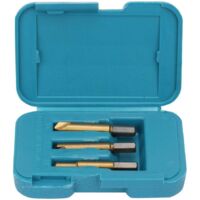 Jeu de tournevis, 3 pièces, tournevis HSS revêtus de titane, outil d'extraction de goujons de perçage rouillés et rayés, avec coffret en plastique