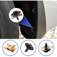 Kit De Fixation Voiture 80 Pièces - Clips Pare-Boue, U-Nuts, Boulons Carrosserie, Rondelles Pour La Plupart Des Modèles Auto