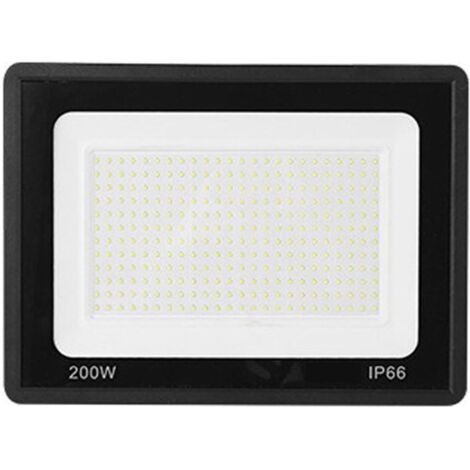 Projecteur LED extérieur 200 W 6000 K blanc lumière du jour lumière de sécurité extérieure IP66 étanche applique murale spot éclairage pour jardin, garage, aire de jeux, terrasse (1/5)