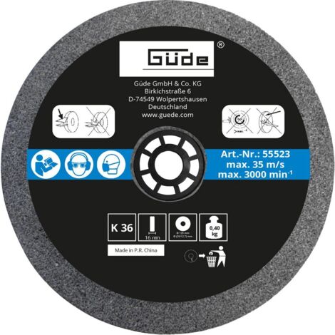 Güde Schleifscheibe K 36 125 x 16 x 20 mm Doppelschleifer & Schärfgeräte