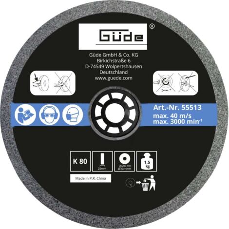 Güde Schleifscheibe K 80 200 x 25 x 32 mm Doppelschleifer & Schärfgeräte