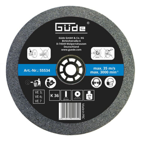 GÜDE SCHLEIFSCHEIBE 150x 20x32 mm K 36 ZU GÜDE NASS- U. TROCKENSCHLEIFER GNS 150/200-25