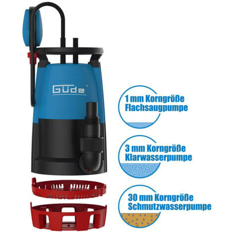 Güde Kombitauchpumpe 3in1 Tauchpumpe Wasserpumpe Schmutzwasserpumpe 94643 GS751 (1/10)