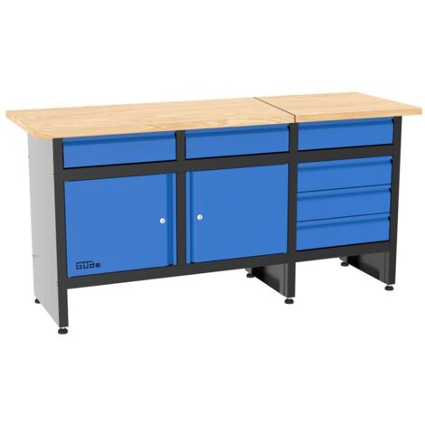 Güde Werkbank GW 6/2 XL 171x60x85cm 6 Schubladen + 2 Türen