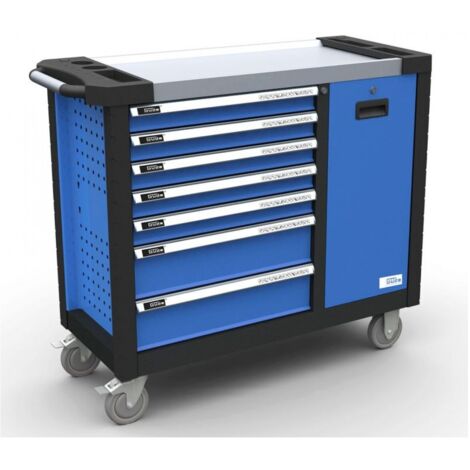 Werkstattwagen Premium GWPV 7/1 7 Schubladen Edelstahl 400 kg belastbar