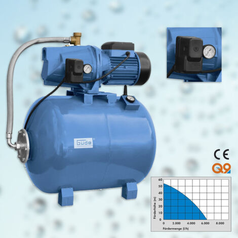 Güde Hauswasserwerk HWW 2100 G mit 100l Druckkessel Automat Wasser Haus Pumpe