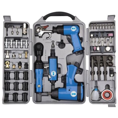 Güde Druckluftgeräte-Set 71 tlg 8 bar Schlagschrauber Ratsche Meißelhammer