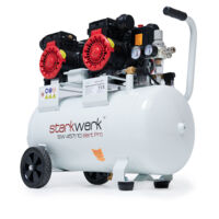 Starkwerk Flüsterkompressor Druckluftkompressor Kompressor Silent SW 457/10 Pro Ölfrei