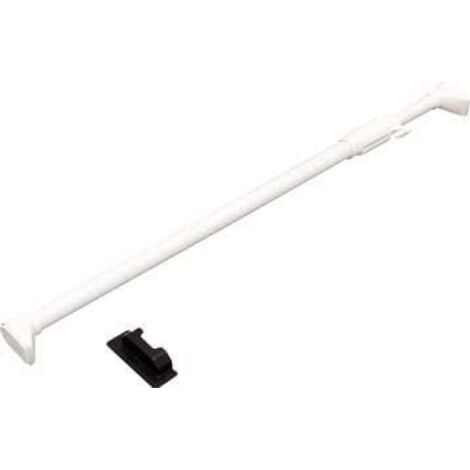 Iris Ohyama, Barre téléscopique, Tringle à rideau, 75 / 120 cm, Solide, Montage facile, Salle de bain, Montage facile, Dressing - Telescopic Stick H-NPJ-120 - Blanc (1/3)