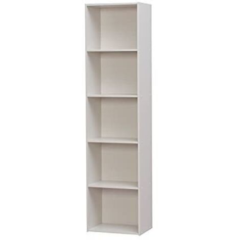 Iris Ohyama, Meuble, étagère de bureau, Bibliothèque, Grande capacité, CX-5FN, Chêne Blanc, L29.7 x P42 x H170.3 cm
