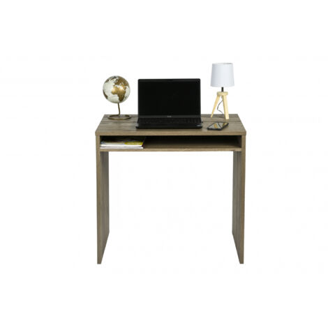 Iris Ohyama, Bureau, Table informatique, Poste de travail, Table d'Ordinateur, Étagère spacieuse, Design & Moderne, Bureau, Chambre, Salon - Desk - WDK-800 - Marron cendré