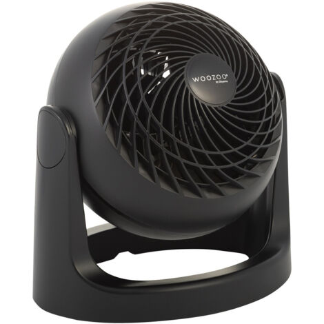 Iris Ohyama Woozoo Ventilateur de Table, Inclinaison verticale, 3 Vitesses, Silencieux, léger, PCF-HE15, Noir (1/4)