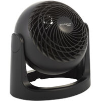 Iris Ohyama Woozoo Ventilateur de Table, Inclinaison verticale, 3 Vitesses, Silencieux, léger, PCF-HE15, Noir