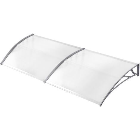 AUFUN 300x100cm Cauve de toit de porte d'entrée pour la porte d'entrée Deskvordach