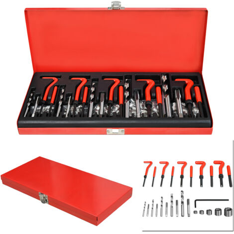 AUFUN Taraud Douille Réparation Kit 131 TLG Douilles Filetées Outil