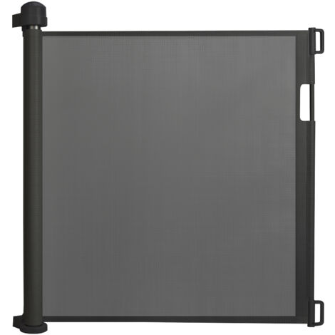 AUFUN Barrière de sécurité extensible, barrière d'escalier, barrière de sécurité, pour jeunes enfants, bébé, 88.5x150cm, Noir