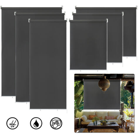 AUFUN Store extérieur Balcon Store extérieur résistant aux intempéries 180 x 240 cm Store extérieur Protection solaire Store balcon Protection UV,Anthracite
