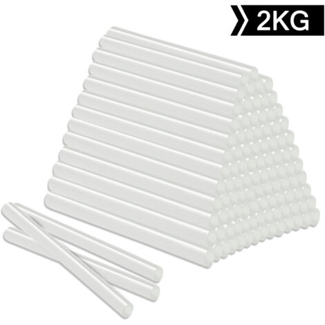 AUFUN Bâtons de colle chaude - Bâtons de remplacement DIY pour pistolet à colle chaude (Semi-transparent 11x200mm (1/5)