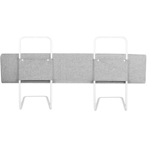 AUFUN Protection des bords de lit pour lit d'enfant, portable Bed Rail, Bed Bumper - Barrière de lit en mousse avec housse antidérapante (150cm, gris)