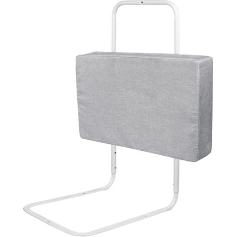 AUFUN Barrière de sécurité pour lit bébé,réglable en Hauteur avec 5 Trous,Protection Contre Les Chutes,barrière de sécurité pour Enfant (50mx1,Gris) (1/5)