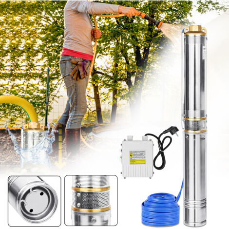 AUFUN 1100 W Pompe Immergée Pompe de Puits Profond avec débit de 4000 l/h
