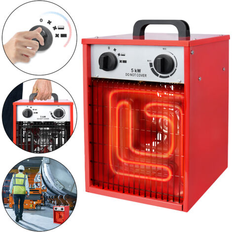 AUFUN radiateur électrique, Appareil de chauffage électrique industriel, 5KW (1/5)