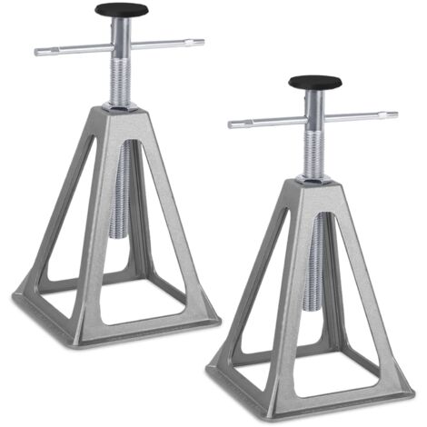 Chandelle Crics de Levage support de caravane - Réglable 28 à 43 cm - maximale de 1000 kg - Pour RV, camping-cars - Lot de 2 NAIZY