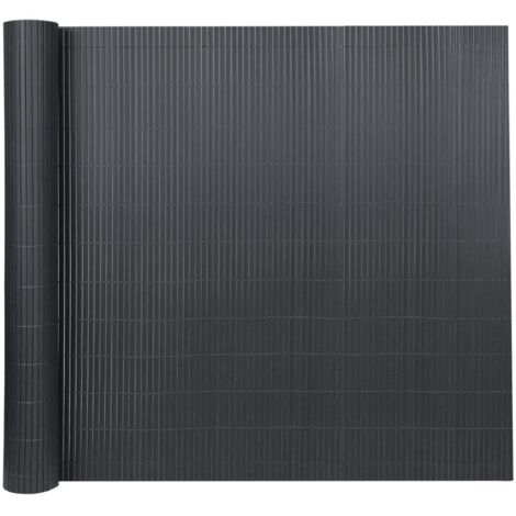 Brise-vue en PVC 180x500cm Clôture d'intimité Protection de Visibilité avec Attaches de Câble Résistant UV et aux intempéries - Anthracite NAIZY