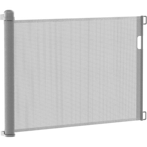 Naizy – Barrière de sécurité rétractable 87 cm – Extensible jusqu'à 300 cm – Mécanisme de verrouillage double – Installation sans seuil