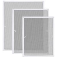 Moustiquaire pour Fenêtre 100 x 120 cm avec cadre en aluminium - fenêtre Moustiquaire sans perçage ni vis - Blanc NAIZY